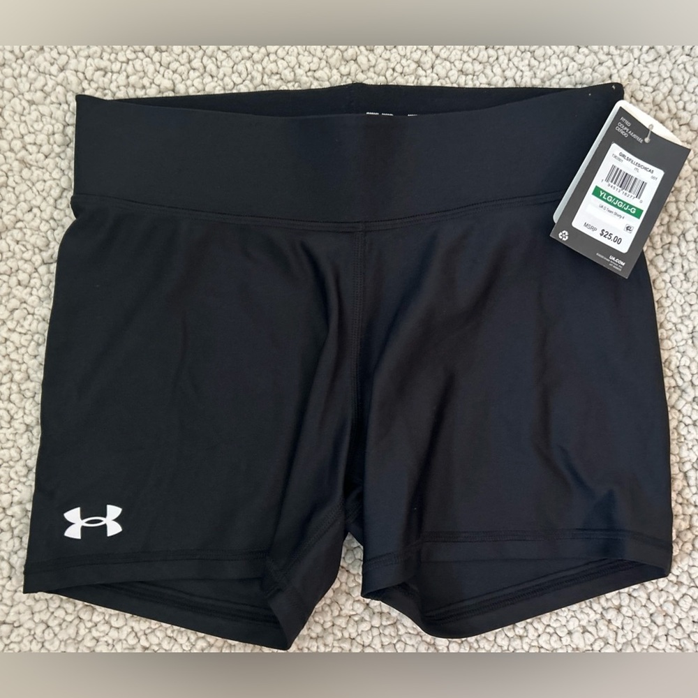 Under Armour Athletic Black Shorts -Youth-Large-NWT